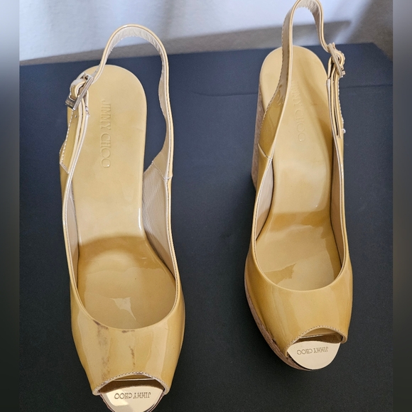Jimmy Choo Wedges Sz 8 - Picture 1 of 6